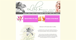 Desktop Screenshot of lilisbeautysalon.co.uk
